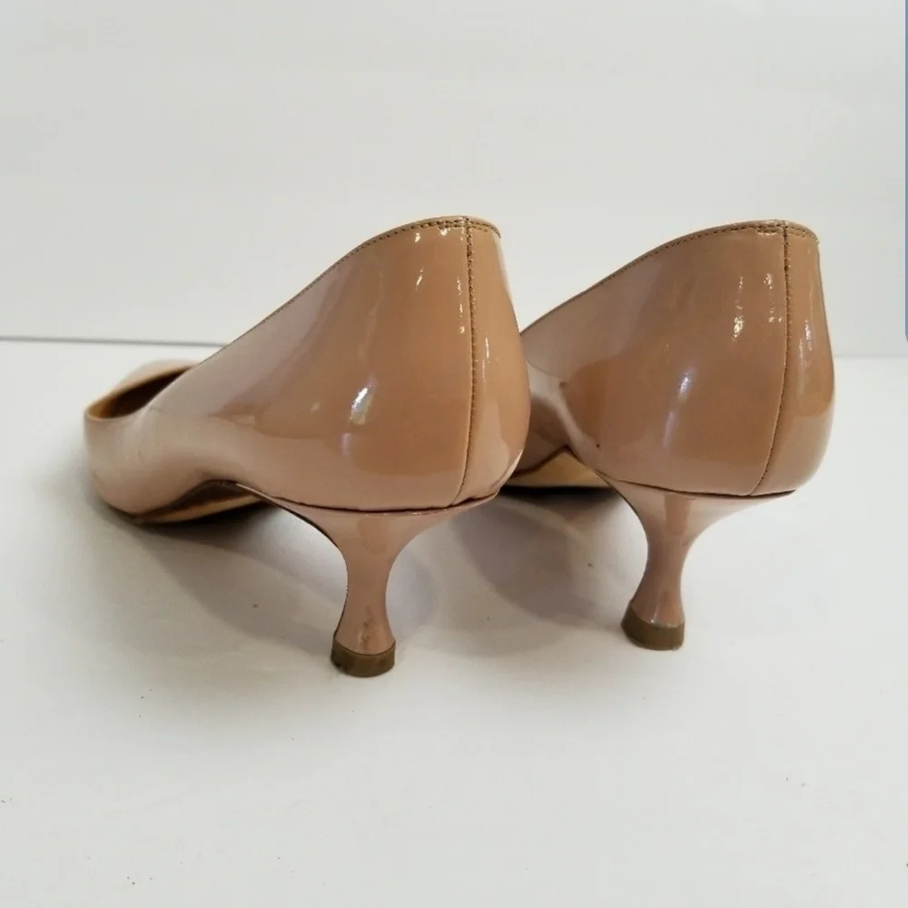 Manolo Blahnik Low Heel Pumps Beige SzEU36.5 US6.5